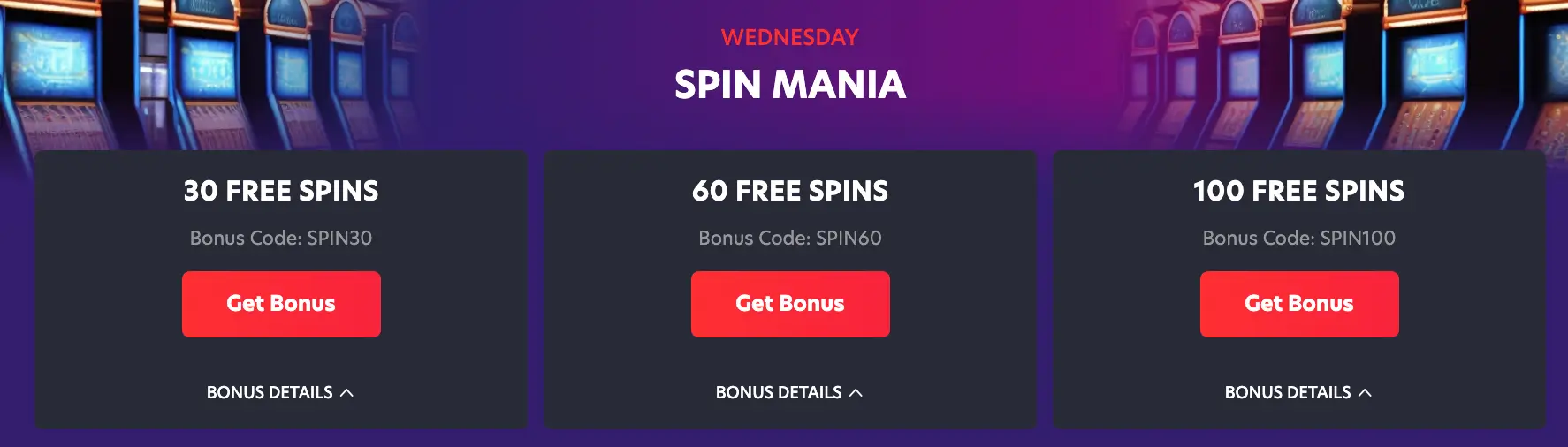 Free spins one red casino online UK