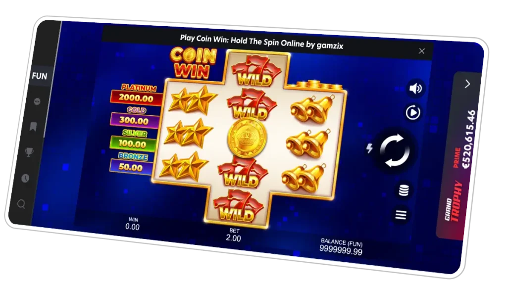 mobile interface of slot Coin Win at 1 Red Casino