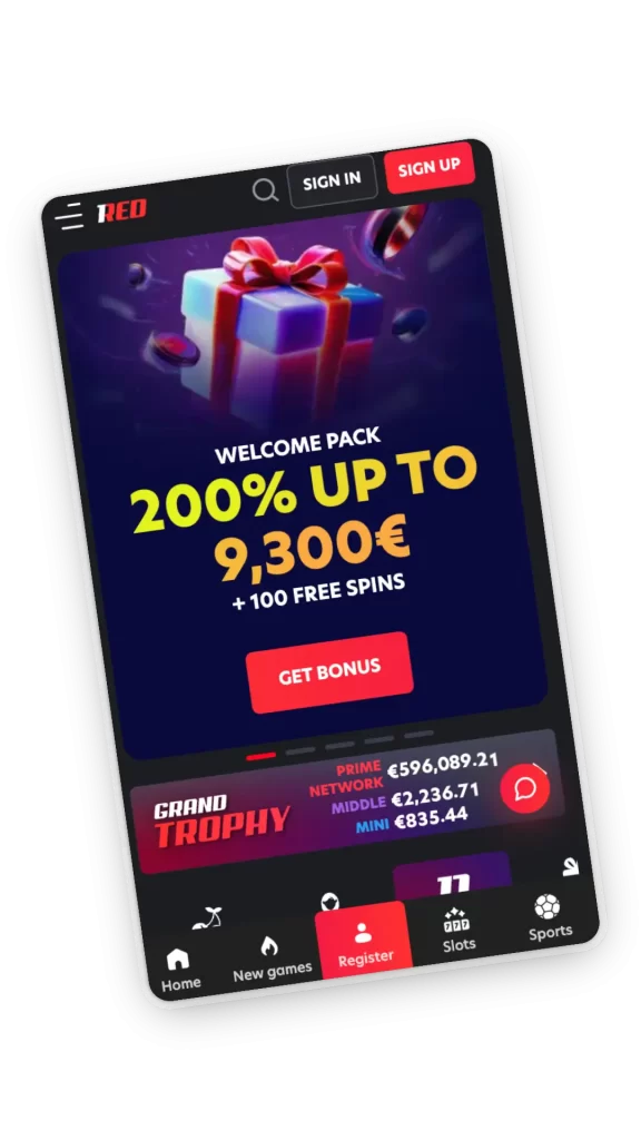 1red casino mobile app