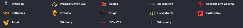 live games providers 1red