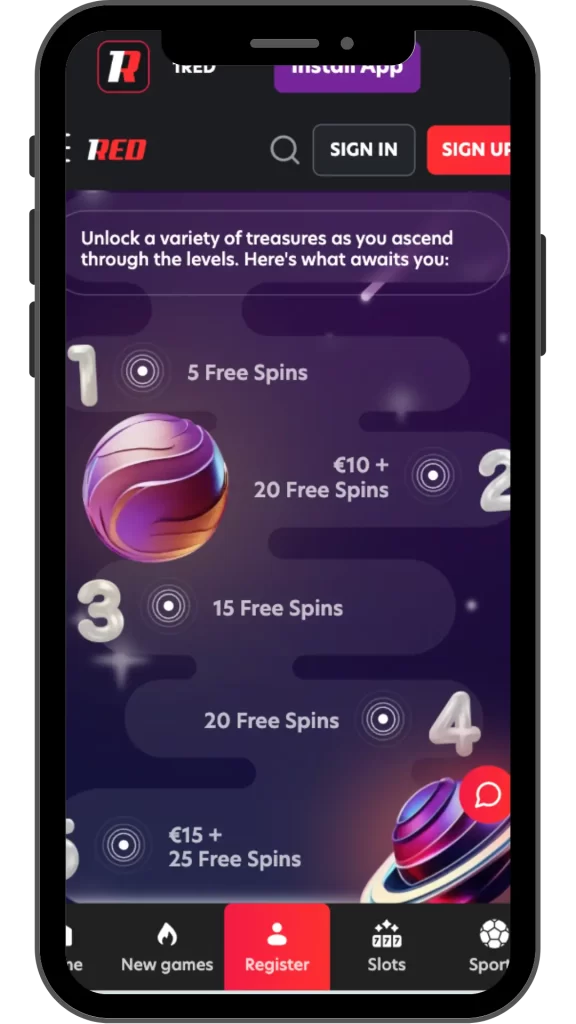 One Red Casino loyalty program