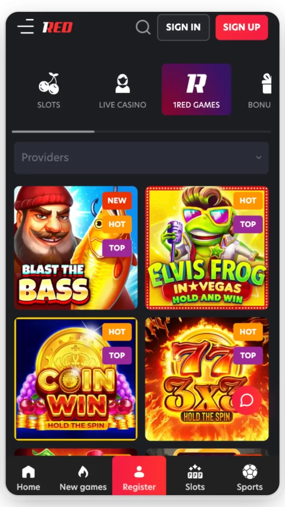 online slots 1 red casino