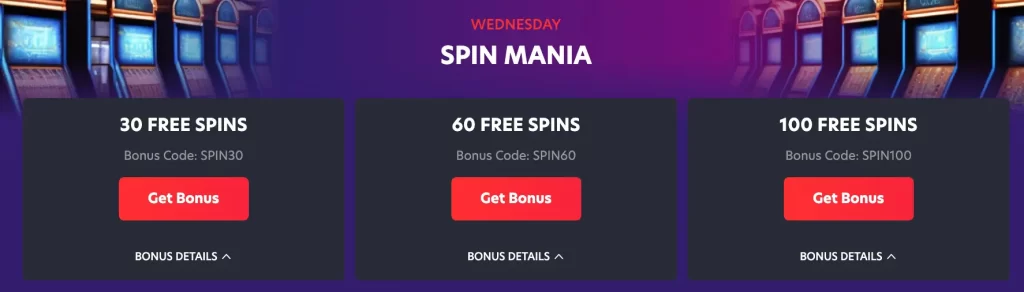 Free spins one red casino online UK